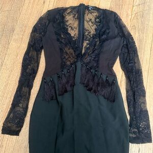 Elegant Black Lace Dress